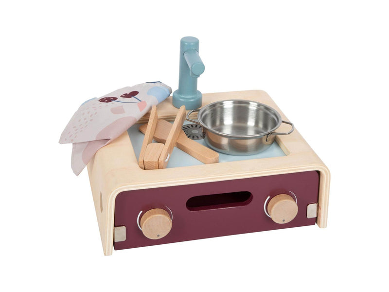 Small Foot Wooden Camping Play Kitchen Tasty 9dlg.