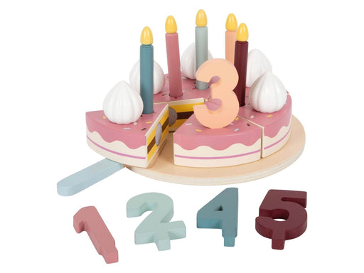 Small Foot - Wooden Cuttable Birthday Cake 18pcs.