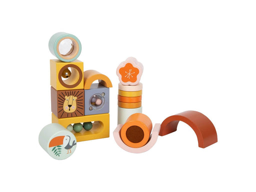 Small Foot - Wooden Discovery Blocks Safari 12dlg