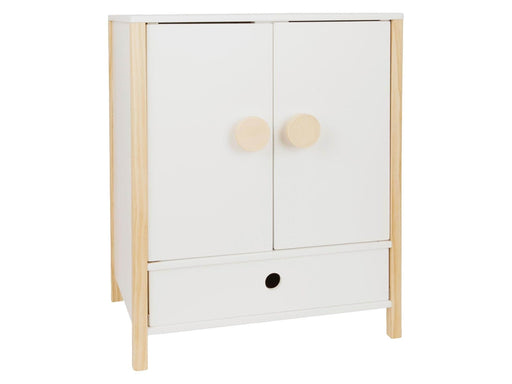 Small Foot - Wooden Dolls Wardrobe Little Button with Hangers 3dlg.