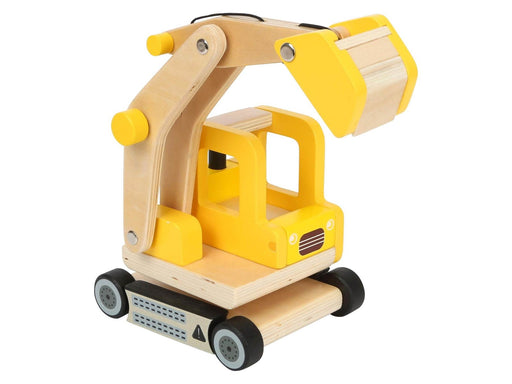Small Foot - Wooden Excavator Yellow