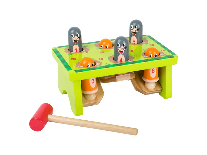 Small Foot - Wooden Hammer Bank Moles