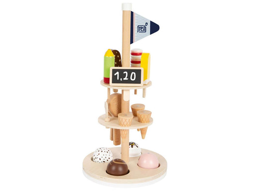 Small Foot - Wooden Ice Creams with Holder 15 pcs