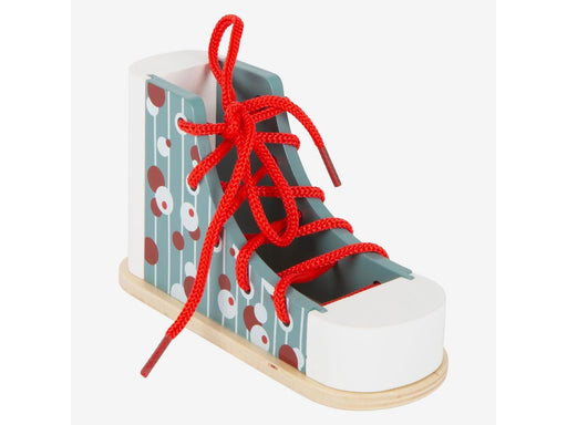 Small Foot - Wooden Lacing Shoe with Lace