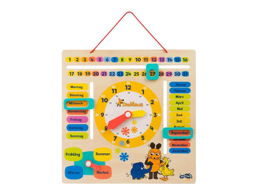 Small Foot - Wooden Learning Board Watch Clock Mouse - German language