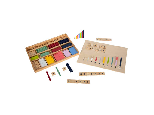 Small Foot - Wooden Learning Box with Counting Rods and Counting Blocks Set