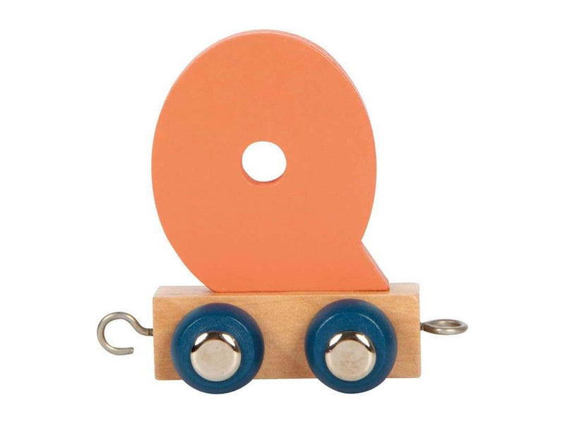 Small Foot - Wooden Letter Train Polar - Q