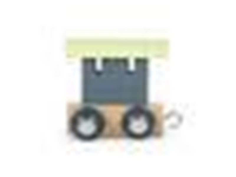 Small Foot - Wooden Letter Train Polar - Wagon Blue Green - 12 pieces
