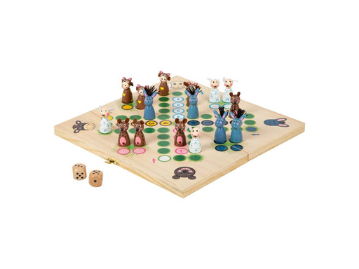 Small Foot - Wooden Ludo Game Farm Animals