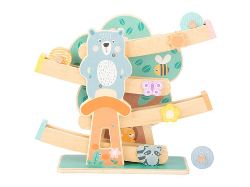 Small Foot - Wooden Marble Run Animals Pastel
