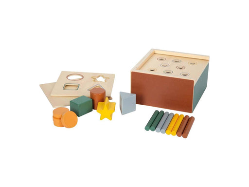Small Foot - Wooden Montessori Shape-Fitting Game FSC