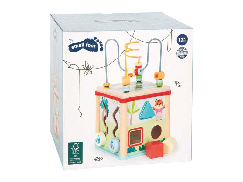 Small Foot - Wooden Motor Skills Cube - Jungle Friends