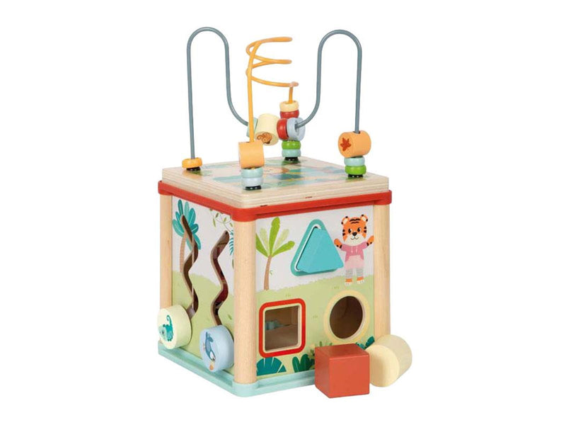 Small Foot - Wooden Motor Skills Cube - Jungle Friends