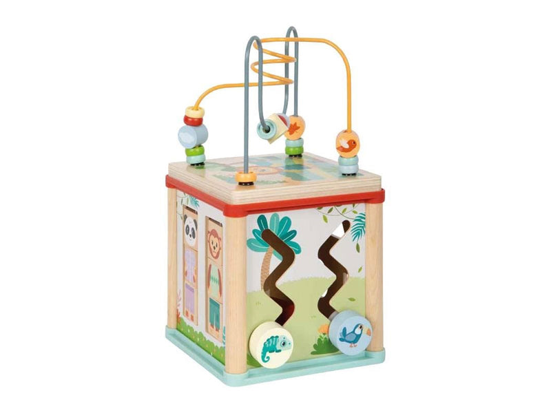 Small Foot - Wooden Motor Skills Cube - Jungle Friends