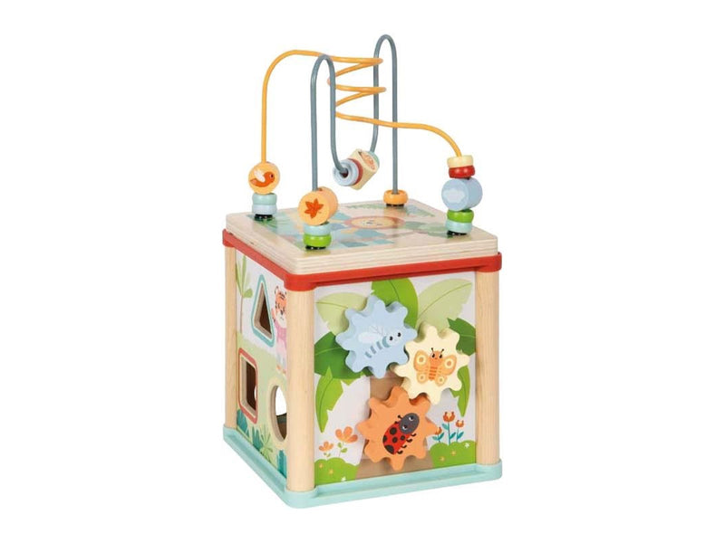 Small Foot - Wooden Motor Skills Cube - Jungle Friends