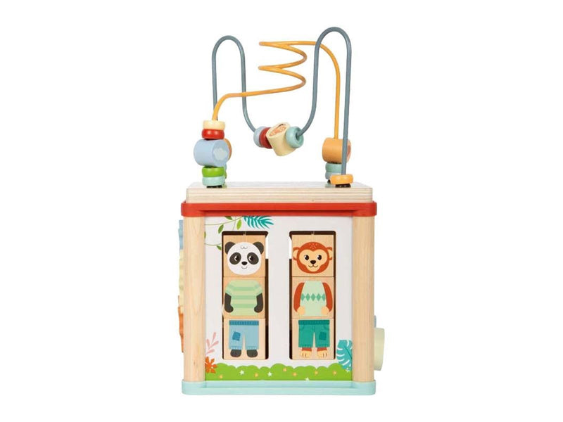 Small Foot - Wooden Motor Skills Cube - Jungle Friends