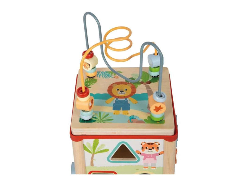 Small Foot - Wooden Motor Skills Cube - Jungle Friends