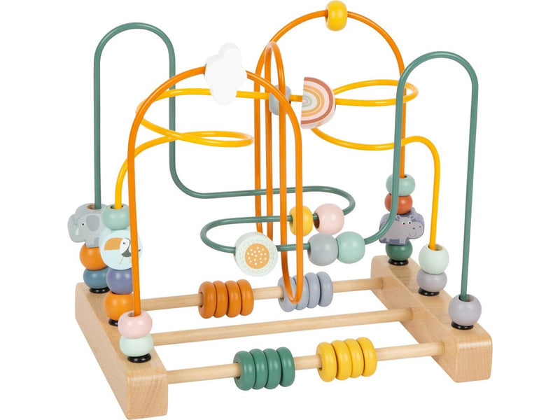 Small Foot - Wooden Motor Skills Spiral Safari with Beads