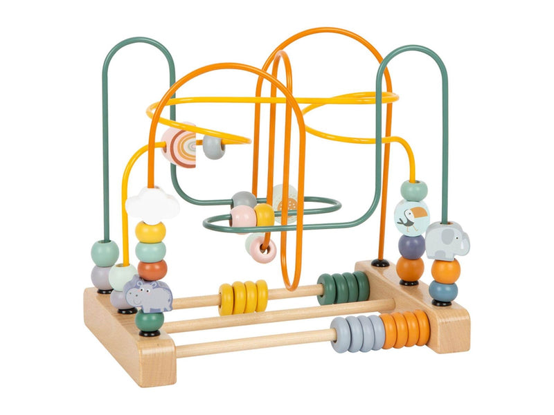 Small Foot - Wooden Motor Skills Spiral Safari with Beads