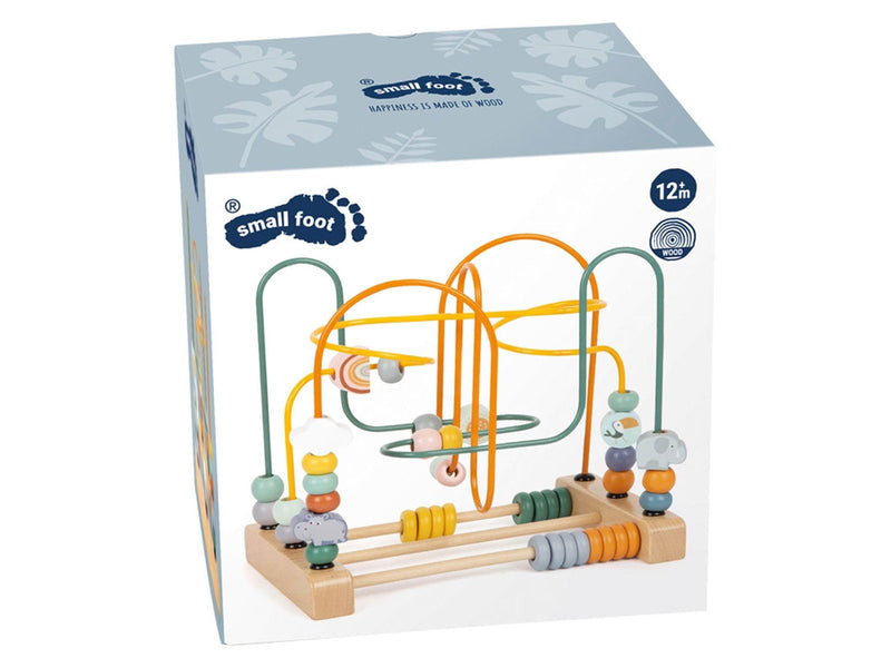 Small Foot - Wooden Motor Skills Spiral Safari with Beads