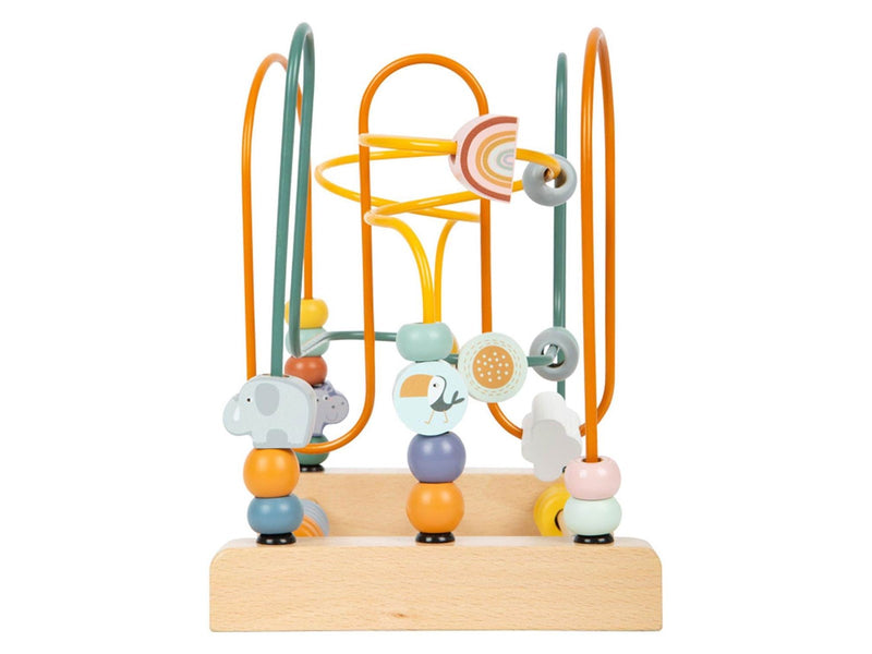 Small Foot - Wooden Motor Skills Spiral Safari with Beads