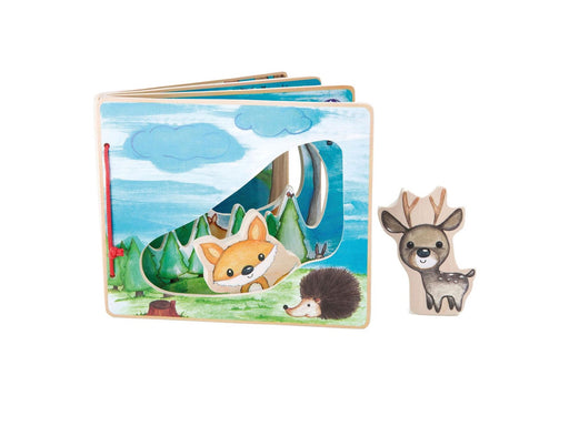 Small Foot - Wooden Picture Book Forest with 2 Pla
