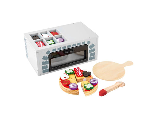 Small Foot - Wooden Play Food Pizza Oven Set 25dlg.