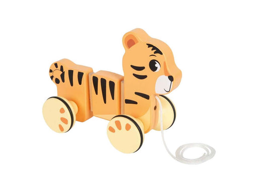 Small Foot - Wooden Pull-along Tiger Safari FSC