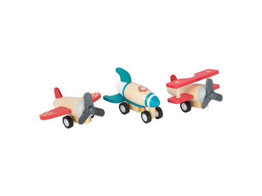 Small Foot - Wooden Pull-back Planes Set of 3