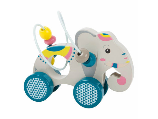 Small Foot - Wooden Push Figure Elephant with Moto