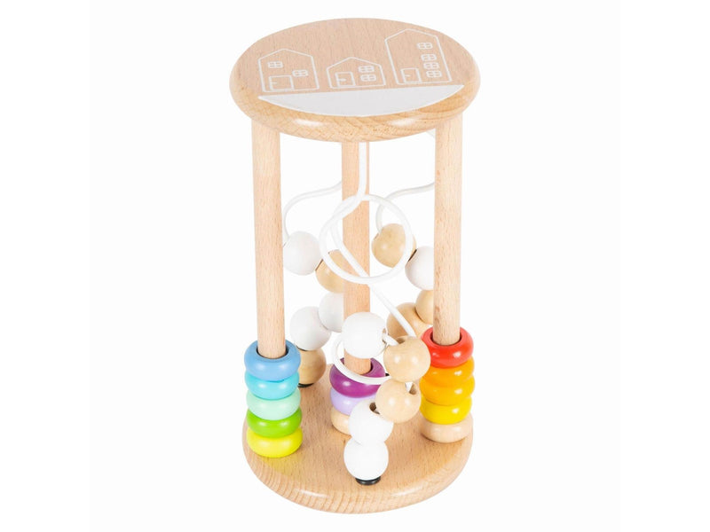 Small Foot - Wooden Rattle Motor Skills Spiral Rai