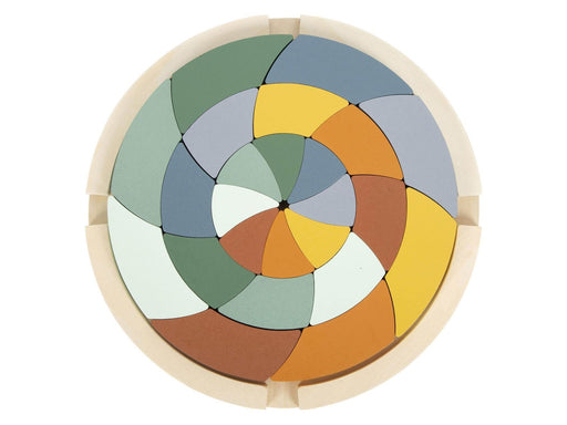 Small Foot - Wooden Shape Puzzle Safari Round 24pcs.