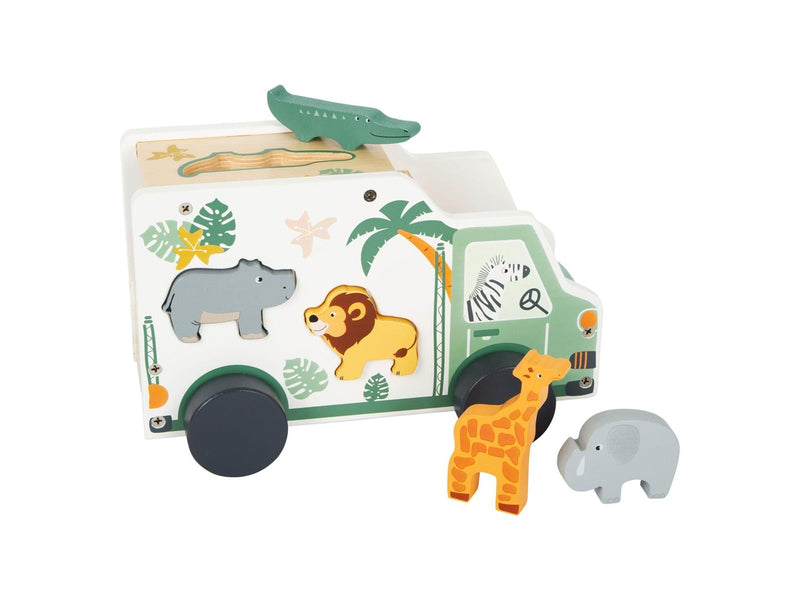 Small Foot - Wooden Shape Sorter Jeep Safari 6dlg