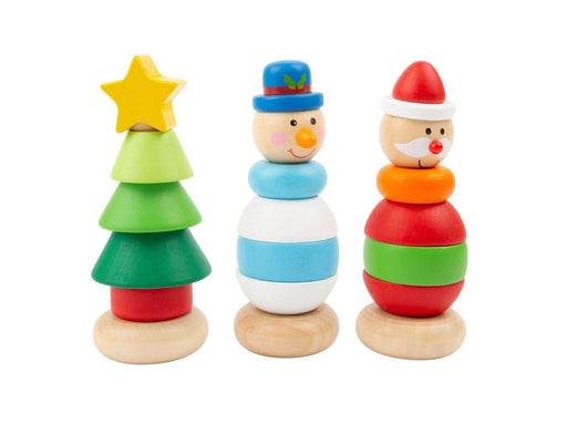 Small Foot Wooden Stacking Tower Christmas Figure 1 pcs. (Assorted)