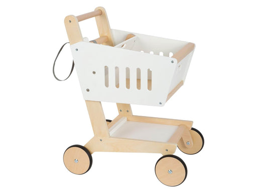 Small Foot - Wooden Supermarket Cart White