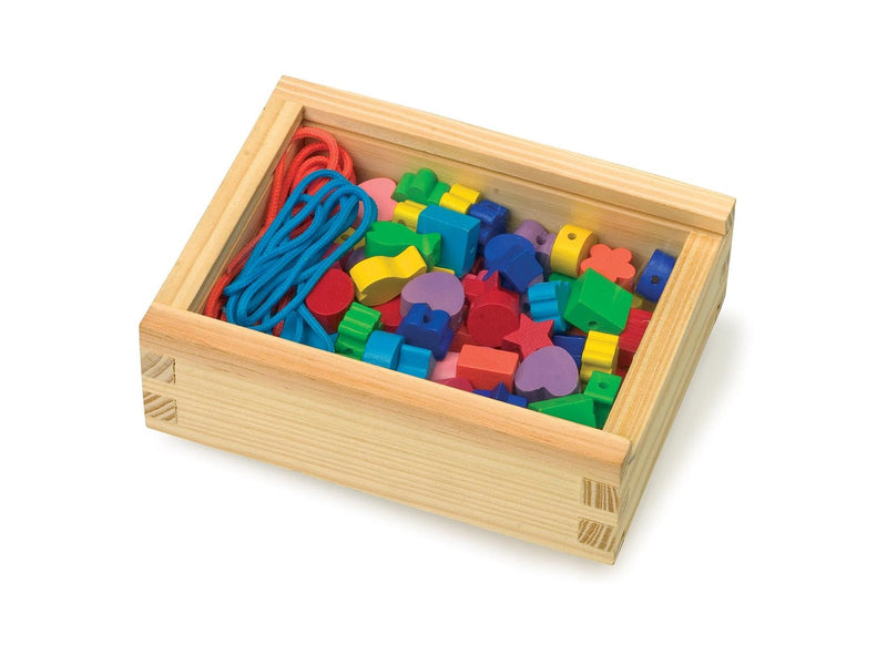 Small Foot - Wooden Thread Beads 84pcs.