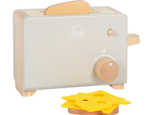 Small Foot - Wooden Toaster Set Gray "Tasty"