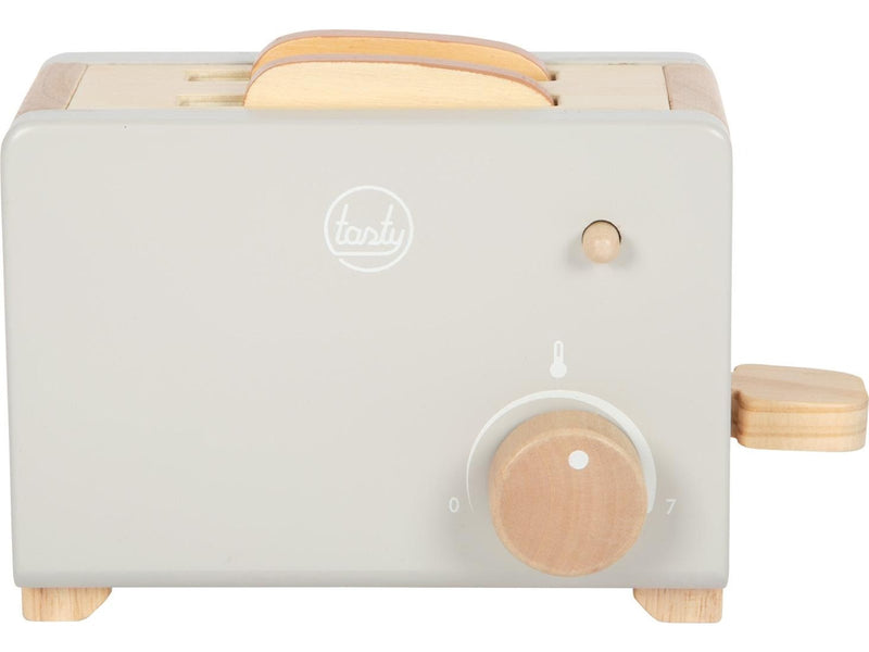 Small Foot - Wooden Toaster Set Gray "Tasty"