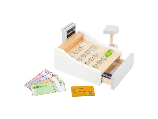 Small Foot - Wooden Toy Cash Register with Accessories 15dlg.
