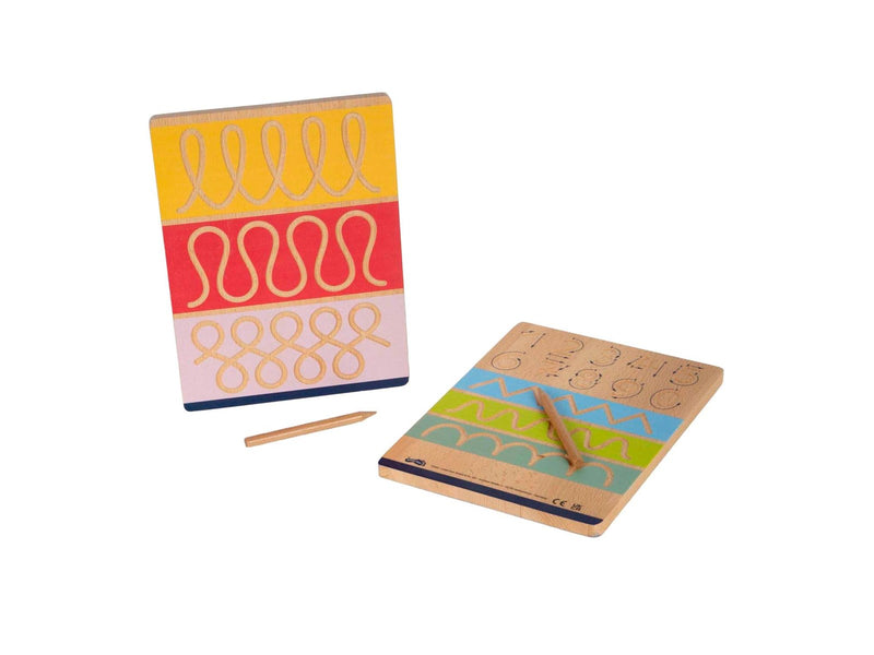 Small Foot - Wooden Writing Board Set for Writing Training