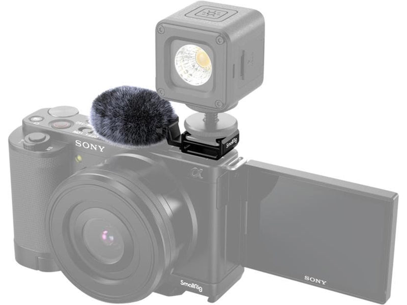 SmallRig 3526 Cold Shoe Adapter with windshield Kit For Sony ZV-E10 & ZV-1