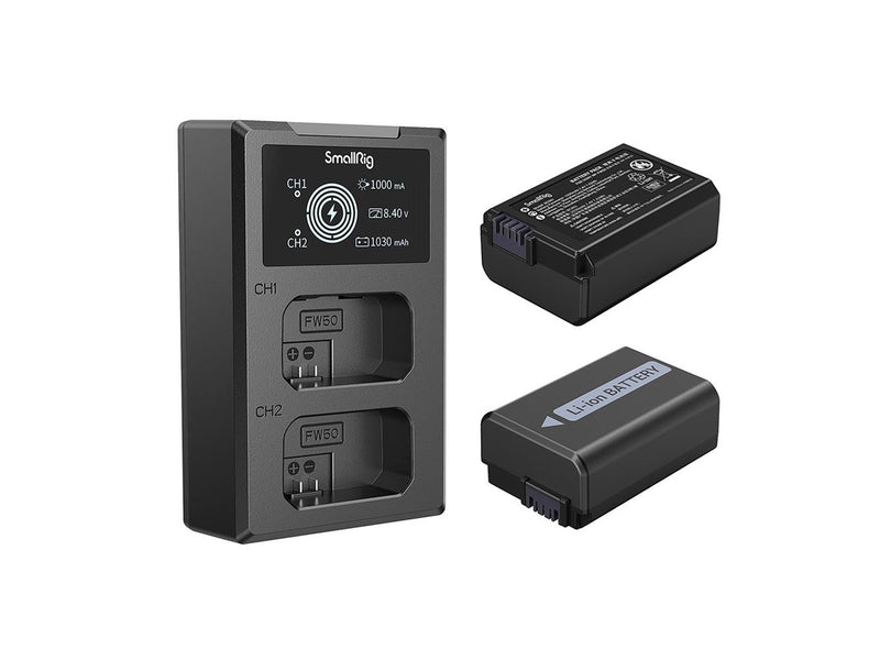 SmallRig 3818 NP-FW50 Battery & Charger Kit