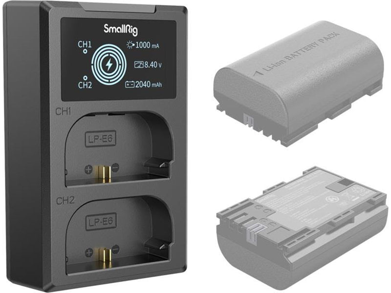 SmallRig 4084 Battery Charger For LP-E6 Batteries