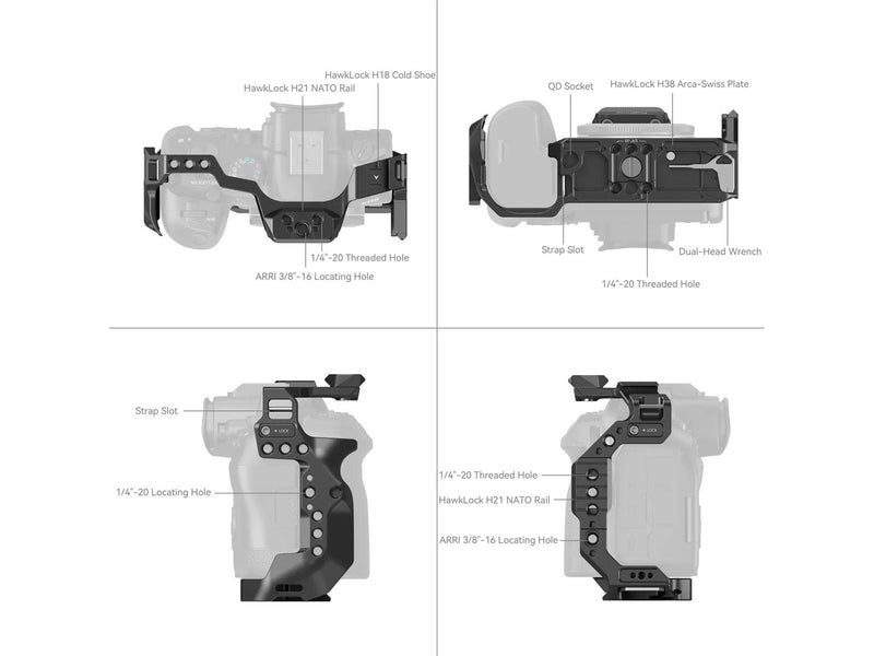 SmallRig 4159 Cage For Canon EOS R6 MKII