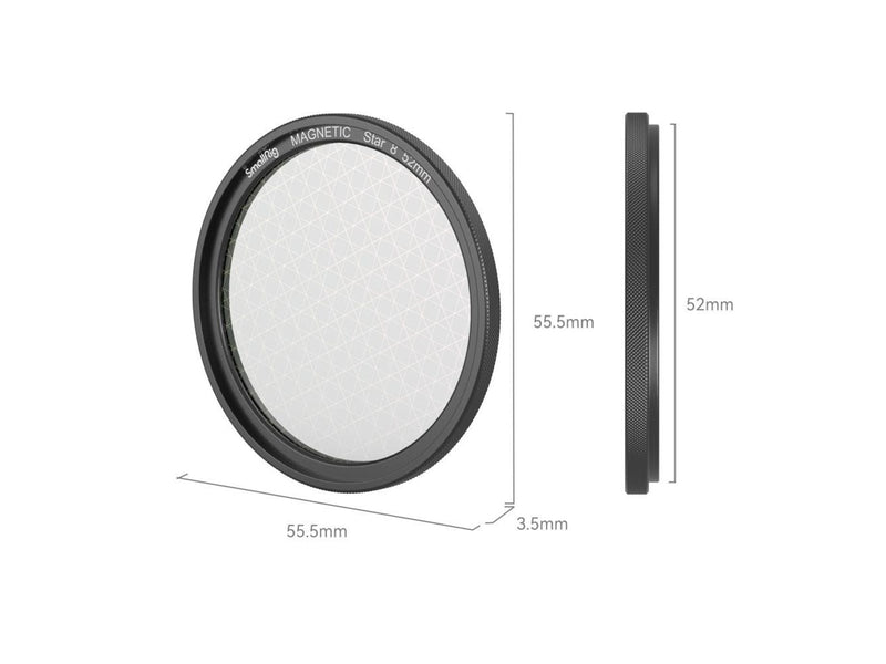 SmallRig 4218 MagEase Magnetic Star-Cross Filter Kit (8 Points) 52mm