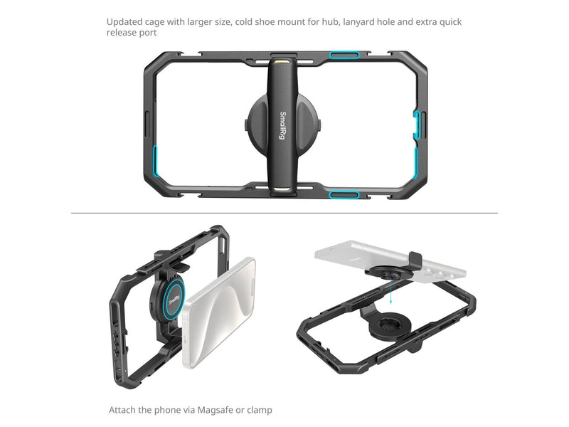 SmallRig 4704 All-in-One Video Kit for Smartphone Creators Qucik Pro Edition