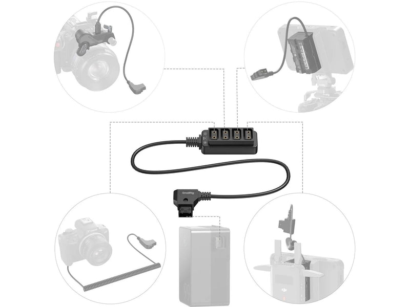SmallRig 4831 D-Tap 1-to-4 Power Cable