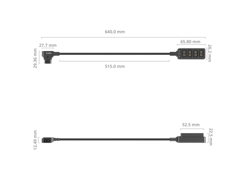SmallRig 4831 D-Tap 1-to-4 Power Cable
