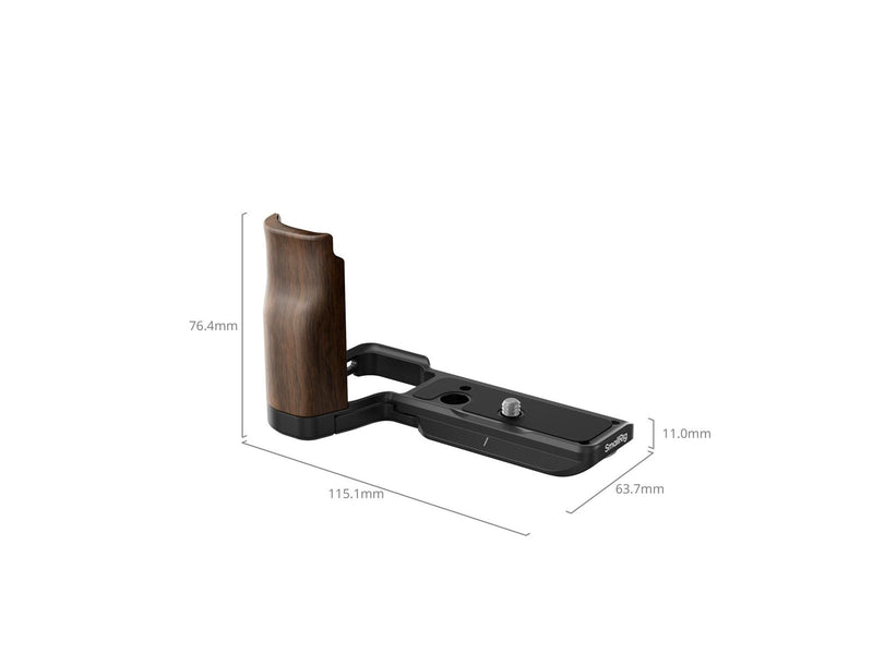 SmallRig 4864 L-Shape Mount Plate with Wooden Handle for Sony ZV-E10 II