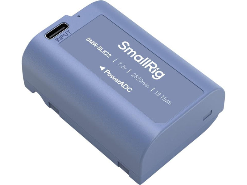 SmallRig 4906 Camera Battery USB-C Rechargeable DMW-BLK22